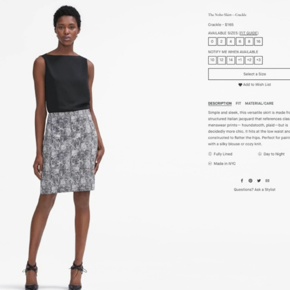 MM Lafleur Noho Crackle Skirt 10